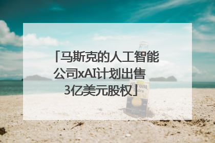 马斯克的人工智能公司xAI计划出售3亿美元股权