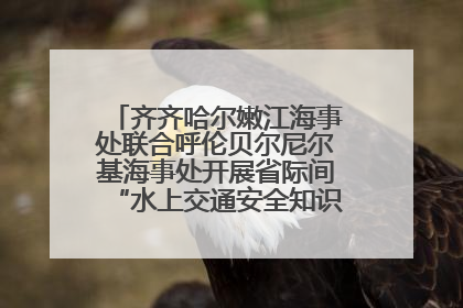 齐齐哈尔嫩江海事处联合呼伦贝尔尼尔基海事处开展省际间“水上交通安全知识进校园”活动