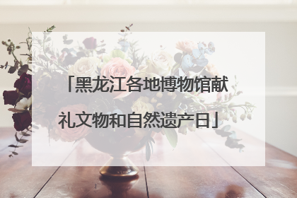 黑龙江各地博物馆献礼文物和自然遗产日