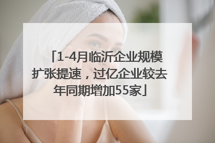 1-4月临沂企业规模扩张提速，过亿企业较去年同期增加55家