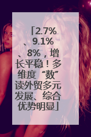 2.7%、9.1%、8%，增长平稳！多维度“数”读外贸多元发展、综合优势明显