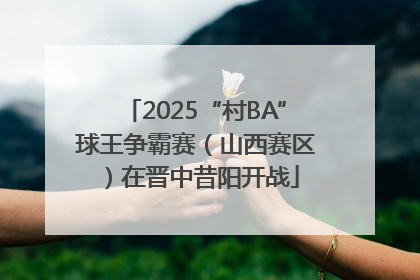 2025“村BA”球王争霸赛（山西赛区）在晋中昔阳开战