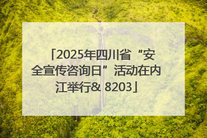 2025年四川省“安全宣传咨询日”活动在内江举行& 8203