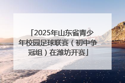 2025年山东省青少年校园足球联赛（初中争冠组）在潍坊开赛