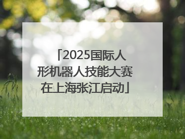 2025国际人形机器人技能大赛在上海张江启动