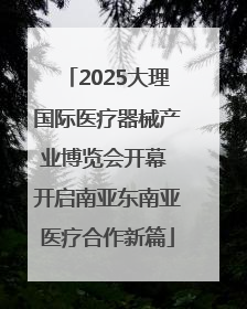 2025大理国际医疗器械产业博览会开幕 开启南亚东南亚医疗合作新篇