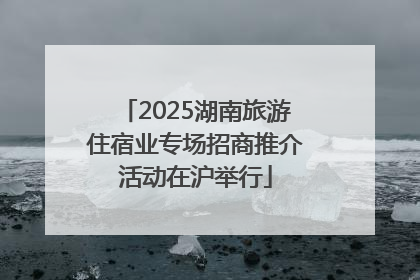 2025湖南旅游住宿业专场招商推介活动在沪举行