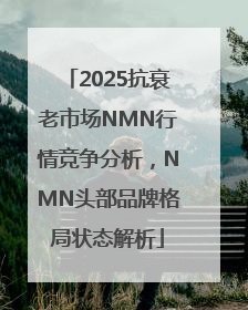 2025抗衰老市场NMN行情竞争分析，NMN头部品牌格局状态解析