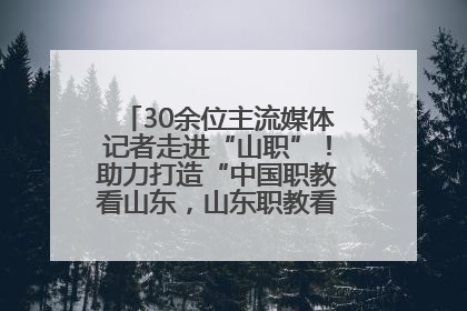 30余位主流媒体记者走进“山职”！助力打造“中国职教看山东，山东职教看山职”金名片