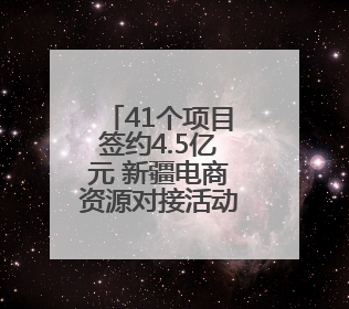 41个项目签约4.5亿元 新疆电商资源对接活动成果丰硕