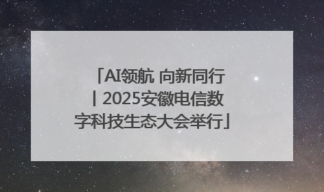 AI领航 向新同行丨2025安徽电信数字科技生态大会举行